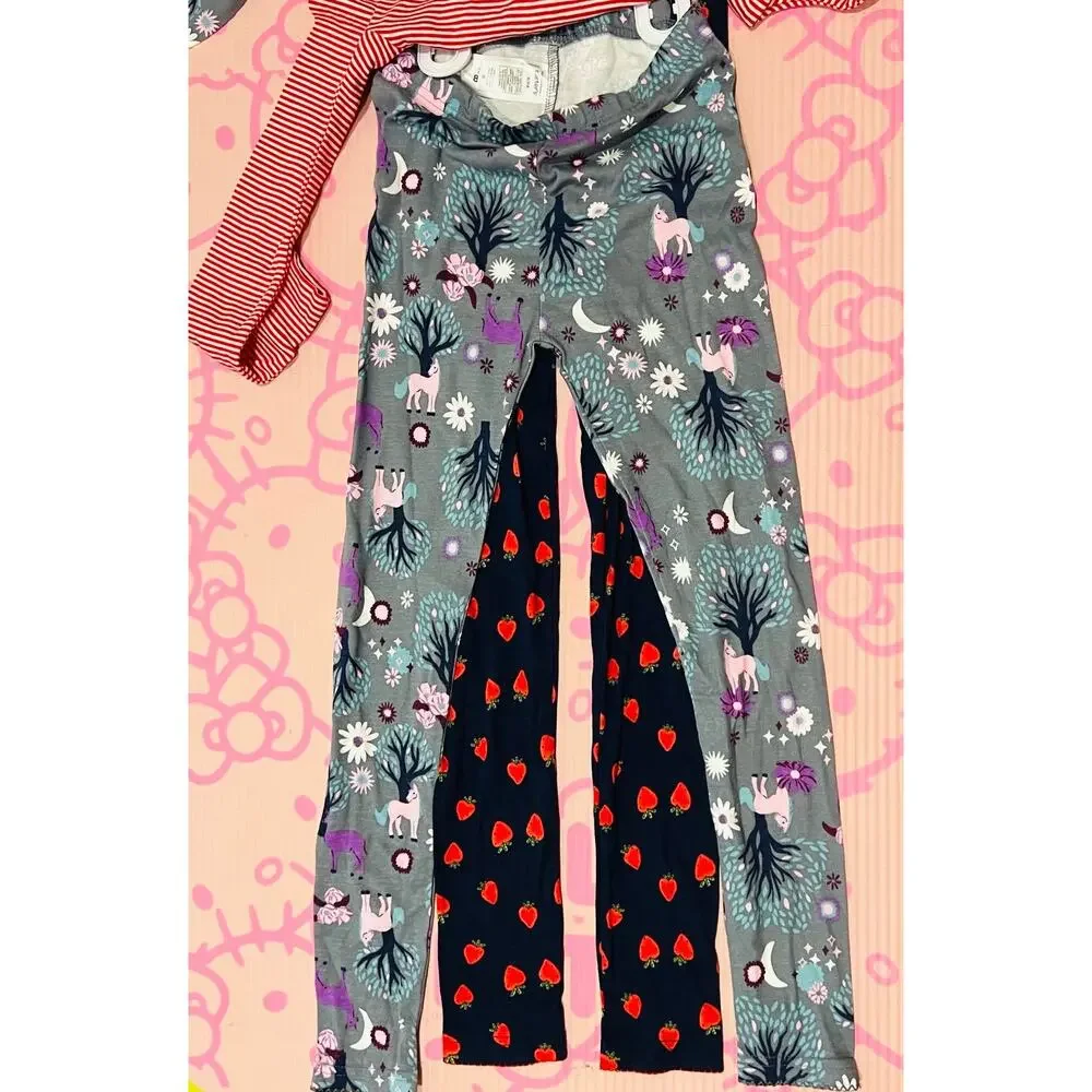 NWT❤️Carter’s Girls 4-Piece Tops & Bottoms Unicorn Pajama Set sz8